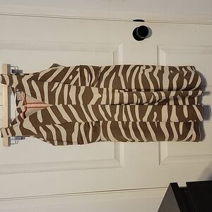 Banana Republic Issa London Zebra print dress